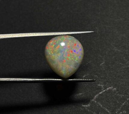 Natural Ethiopian Opal Pear Stone Multi Fire Welo Opal Cabs 14*16 MM 9.80 CT