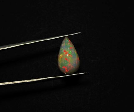 Natural Ethiopian Opal Pear Stone Multi Fire Welo Opal Cabs 10*17.50 MM 6.95 CT