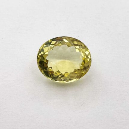 Natural Lemon Quartz Oval Cut Loose Gemstone 17*21 MM 28 CT