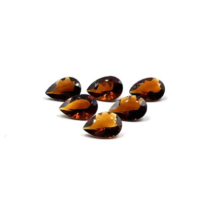 Natural Brandy Citrine Pear Cut Loose Gemstone Lot 2 Pcs 9*13 MM 6 CT