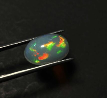 Natural Ethiopian Opal Oval Multi Fire Opal Cabochon Gemstone 9.50x15 MM 4.55 CT