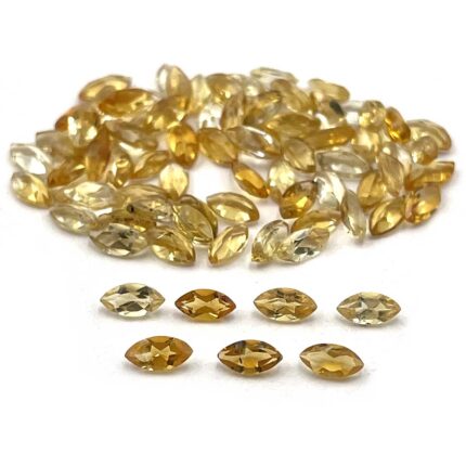 Natural Citrine Marquise Cut Loose Gemstone Lot 80 Pcs 2*4 MM 5.9 CT