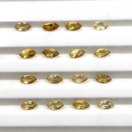 Natural Citrine Marquise Cut Loose Gemstone Lot 23 Pcs 2.5*5 MM 3.1 CT