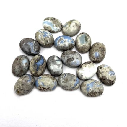 Natural Blue Opal Oval Cabochon Loose Stone Lot 12 Pcs 12*16 MM 101 CT