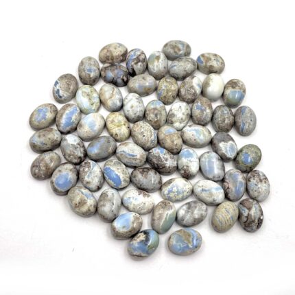 Natural Blue Opal Oval Cabochon Loose Stone Lot 16 Pcs 10*14 MM 102 CT