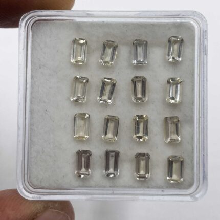 Natural Imperial Topaz Octagon Cut Loose Gemstone Lot 17 Pcs 3*5 MM 5.6 CT