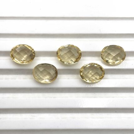 Natural Citrine Oval Briolette Cut Loose Gemstone Lot 5 Pcs 8*10 MM 12.8 CT