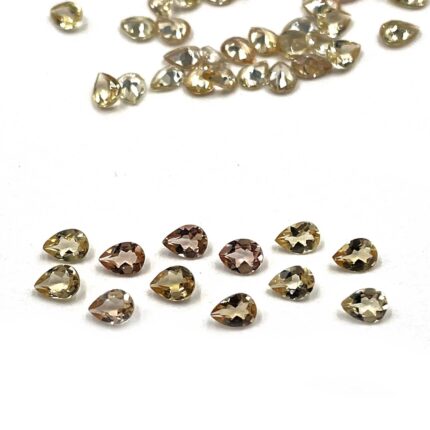 Natural Imperial Topaz Pear Cut Loose Gemstone Lot 38 Pcs 3*4 MM 5 CT