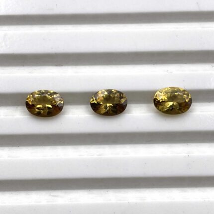 Natural Citrine Oval Cut Loose Gemstone Lot 3 Pcs 5*7 MM 2.7 CT