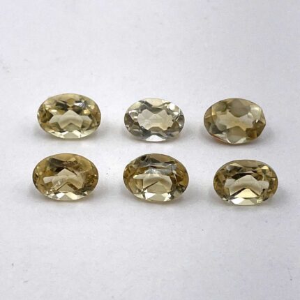 Natural Citrine Oval Cut Loose Gemstone Lot 6 Pcs 5*7 MM 4.5 CT