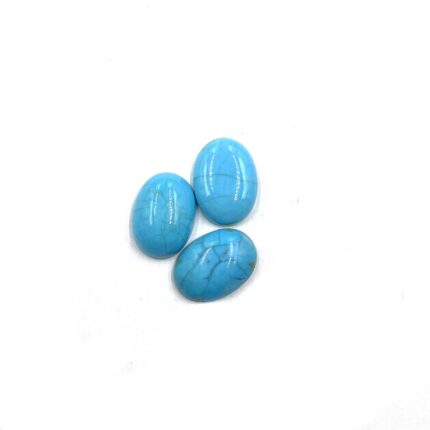 Natural Sleeping Beauty Turquoise Oval Gemstone Cabochon 13*18 MM 10 CT