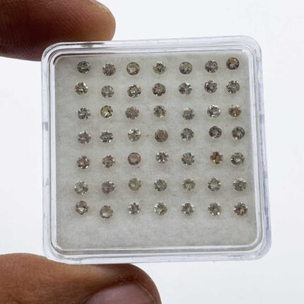 Natural Imperial Topaz Round Cut Loose Gemstone Lot 86 Pcs 2.25 MM 5 CT