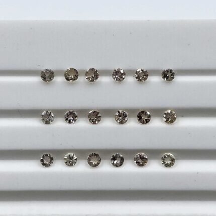 Natural Imperial Topaz Round Cut Loose Gemstone Lot 62 Pcs 2.5 MM 5 CT