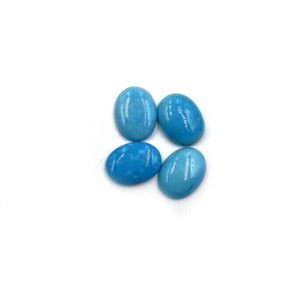 Natural Sleeping Beauty Turquoise Oval Cabs Loose Stone Lot 4 Pcs 12*16 MM 24 CT