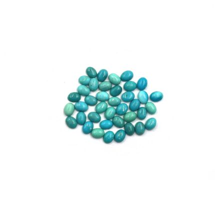 Natural Sleeping Beauty Turquoise Oval Cabochons Lot 39 Pcs 3*4 MM  6 CT