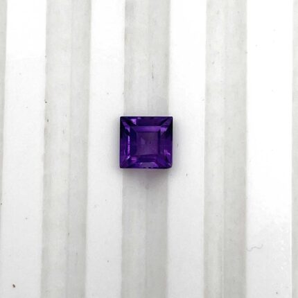 Natural African Amethyst Square Cut Loose Gemstone 5 MM 0.6 CT
