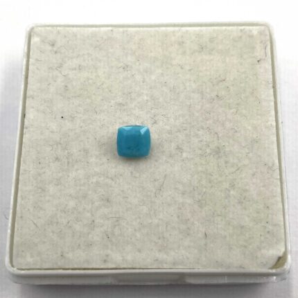 Natural Sleeping Beauty Turquoise Loose Cushion Cut Stone  5 MM .55 CT
