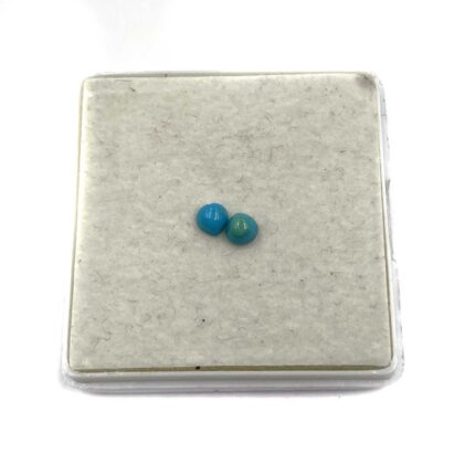 Natural Sleeping Beauty Turquoise Loose Heart Stone Cabs Lot 2 Pcs 4 MM .60 CT