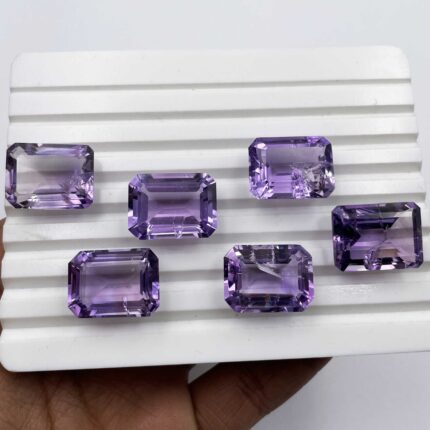 Natural Pink Amethyst Octagon Cut Gemstone Lot 6 Pcs 14.5*19.5-15*20 MM 123 CT