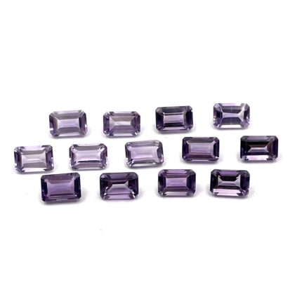 Natural Pink Amethyst Octagon Cut Loose Gemstone Lot 70 Pcs 4*6 MM 38 CT