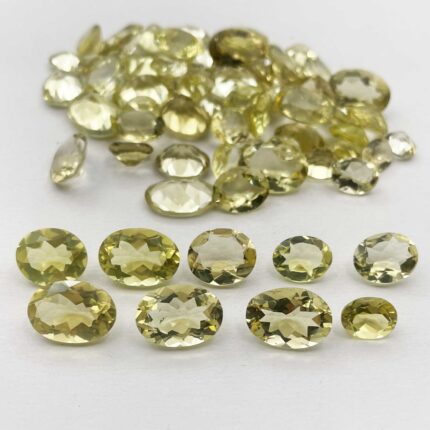 Natural Lemon Quartz Oval Loose Gemstone Lot 36 Pcs 6*8-12*16 MM 100 CT