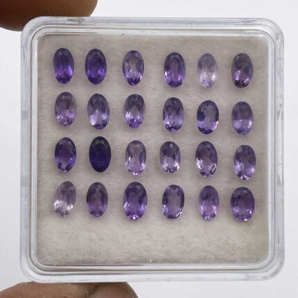 Natural Pink Amethyst Oval Cut Loose Gemstone Lot 45 Pcs 3*5 MM 9 CT