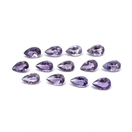 Natural Pink Amethyst Pear Cut Loose Gemstone Lot 43 Pcs 3*5 MM 8 CT