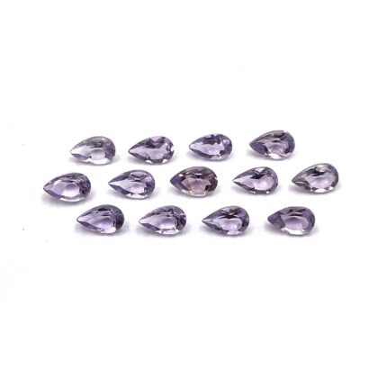Natural Pink Amethyst Pear Cut Loose Gemstone Lot 95 Pcs 3*5 MM 18 CT