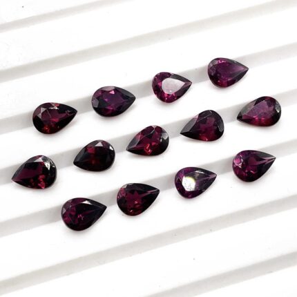 Natural Rhodolite Garnet Pear Cut Loose Gemstone Lot 29 Pcs 5*7 MM 23 CT