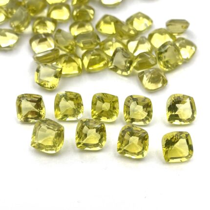 Natural Lemon Quartz Fancy Cut Loose Stone Lot 36 Pcs 10 MM 100 CT