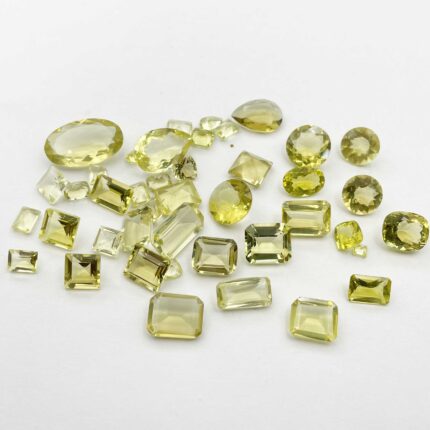 Natural Lemon Quartz Mix Cut Loose Gemstone Lot 20 Pcs 5-14 MM 101 CT