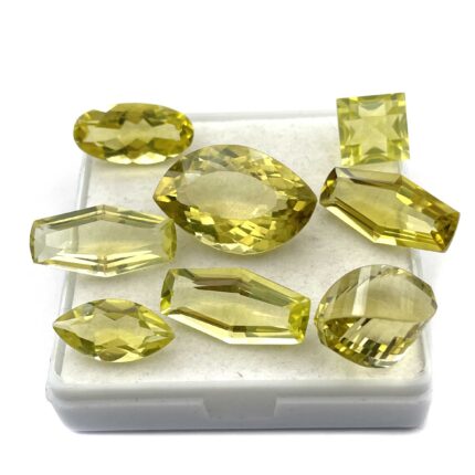 Natural Lemon Quartz Mix Cut Loose Gemstone Lot 14 Pcs 4-15 MM 72 CT