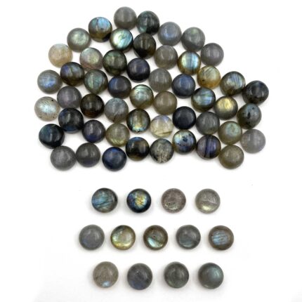 Natural Labradorite Round Cabochon Loose Gemstone Lot 33 Pcs 9 MM 100 CT