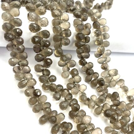 Natural Pink Amethyst Teardrops Faceted Gemstone Beads 4x6-6x9 mm 103 CT 8 Inch