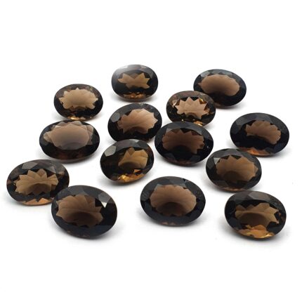 Natural Smoky Quartz Oval Cut Loose Stone Lot 16*22 MM 114 CT 7 Pcs