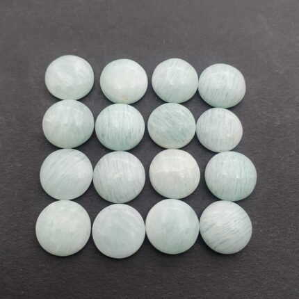 Natural Amazonite Round Cabochon Loose Gemstone Lot 16 Pcs 15 mm 146 CT