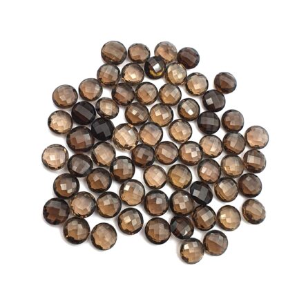 Natural Smoky Quartz Round Briolette Cut Loose Stone 6 MM 20 CT 27 Pcs