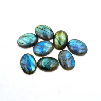 Natural Labradorite Oval Cabs Multi Fire Gemstone Lot 5 Pcs 17*24 MM 118 CT