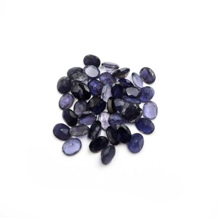Natural Iolite Oval Cut Loose Gemstone Lot 7*9 MM 50 CT 35 Pcs