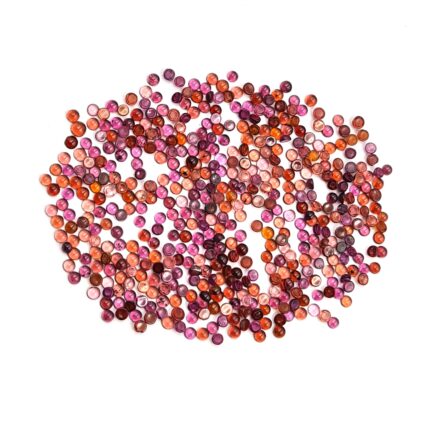 Natural Red Garnet Round Cabochon Loose Gemstone Lot 100 Pcs 2 mm