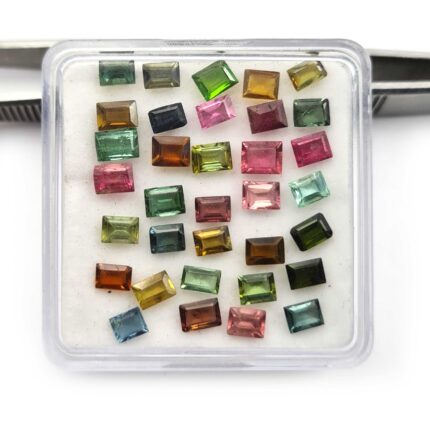 Natural Multi Tourmaline Baguette Cut Loose Stone 22 Pcs 2.50*3.50-3*4.50MM 5 CT