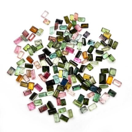 Natural Multi Tourmaline Baguette Cut Loose Stone 23 Pcs 3*3.50-3*4.50 MM 5 CT
