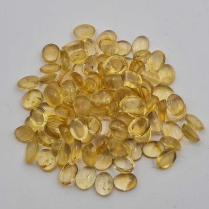 Natural Citrine Oval Cabochon Loose Gemstone Lot 85 Pcs 6*8 MM 100 CT