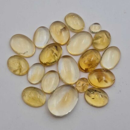 Natural Citrine Oval Cabochon Loose Gemstone Lot 17 Pcs 6*8-17*22 MM 100 CT