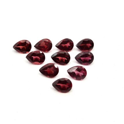 Natural Rhodolite Garnet Pear Cut Loose Gemstone Lot 10 Pcs 5*7 MM 9 CT