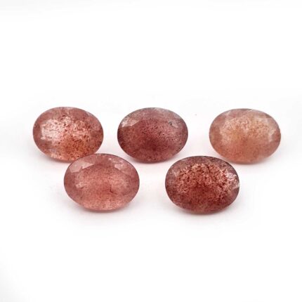 Natural Cherry Quartz Oval Cut Loose Gemstone Lot 5 Pcs 12*16 MM 40 CT
