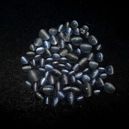 Natural Rainbow Moonstone Cut Round Loose Gemstone Lot 39 Pcs 3-8 MM 20 CT