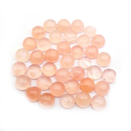 Natural Rose Quartz Round Cabochon 12 MM 14 Pcs 107 CT