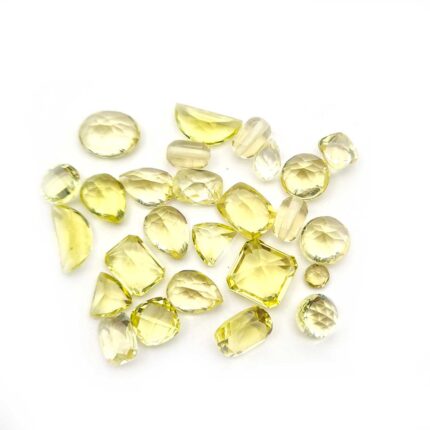 Natural Lemon Quartz Mix Cut Loose Stone Lot 2*4-5*10 MM 37 CT 37 Pcs