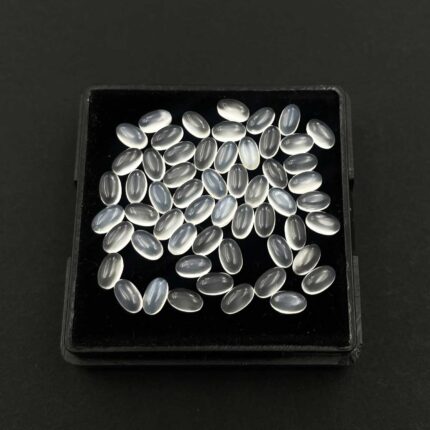 Natural White Moonstone Oval Cabochon Loose Stone Lot 3*5 MM 50 CT 191 Pcs
